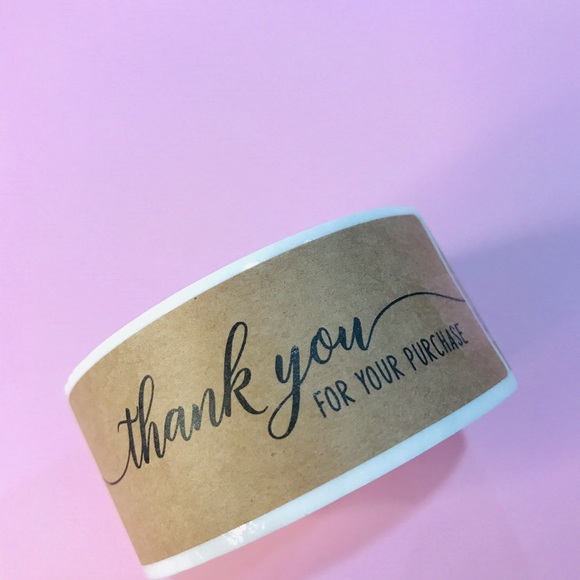 4 Rolls of Thank you stickers-#FBL01 - Picture 5 of 15